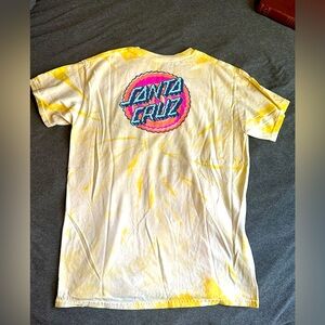 Santa Cruz Yellow Tie-dye T-shirt